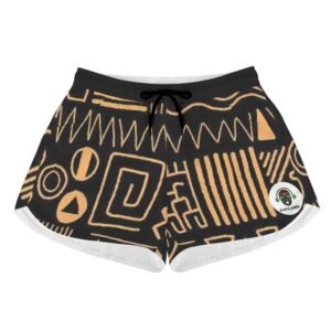 Kaki Beach Shorts pour Femme Collection "KamaTribal"